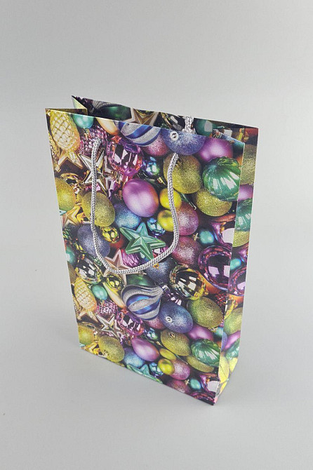 Новогодние пакеты для подарков, средний 17x26x8-039 (12 шт) Харьков - изображение 1