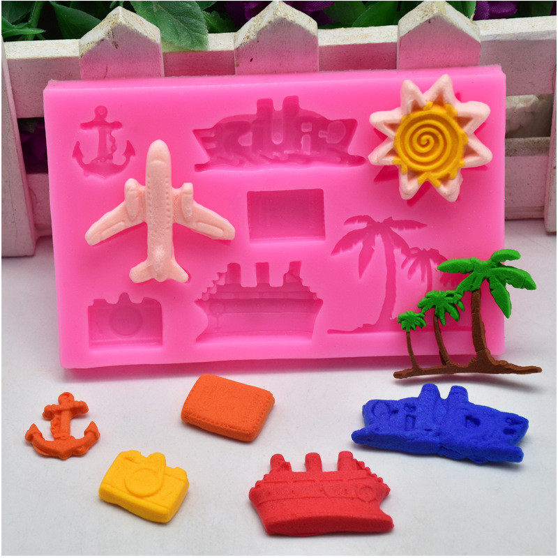 Молд кондитерский морской 99 на 62 мм розовый Киев - изображение 1