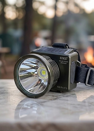Налобний ліхтар UKC K8 Pro FS LED акумуляторний Type-C, потужний, для туризму та роботи Одеса