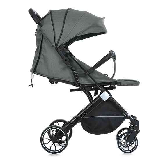 Коляска дитяча FLASH Stone Gray прогулянкова з чохлом на ніжки Темна-Сіра (M 5727-1) Чернігів