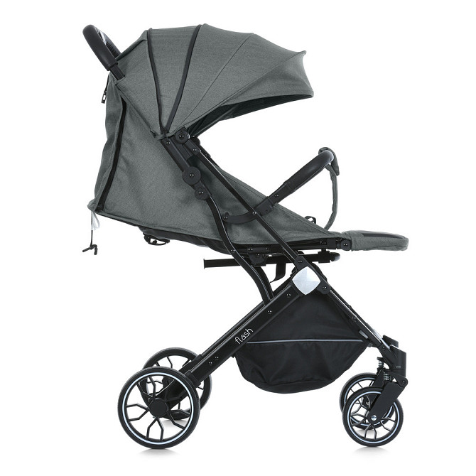 Коляска дитяча FLASH Stone Gray прогулянкова з чохлом на ніжки Темна-Сіра (M 5727-1) Чернігів - фото 4