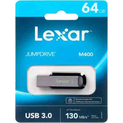 USB флеш накопичувач Lexar 64GB JumpDrive M400 USB 3.0 (LJDM400064G-BNBNG) Вінниця