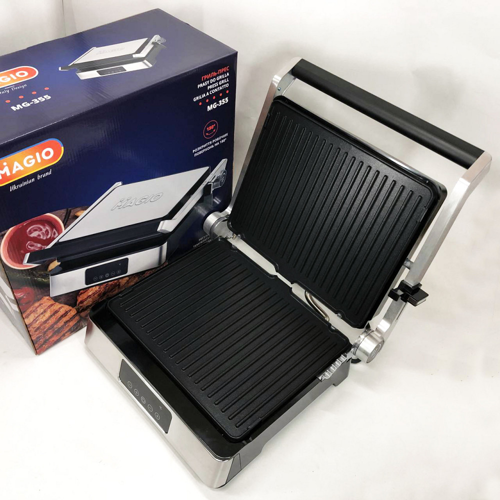 Гриль прижимной рифленый, Профессиональная электрическая бутербродница, Гриль двухсторонний контактный EU-22 Львов - изображение 12