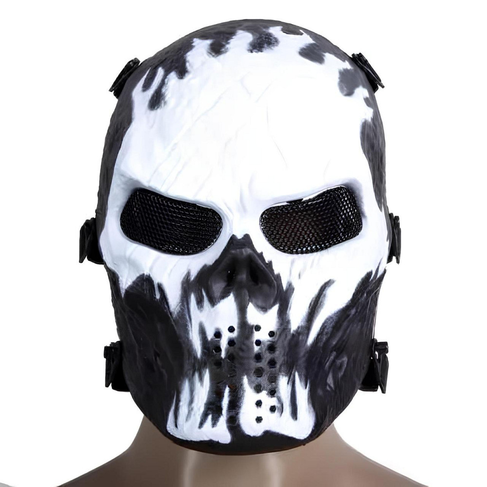 Тактическая маска Череп RESTEQ — защитная маска для страйкбола, пейнтбола, лыж, мотоспорта и экстрима, универсальный размер Киев - изображение 1