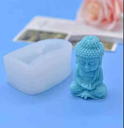 Силіконова форма Будда – молд для свічок, гіпсу та декору Київ