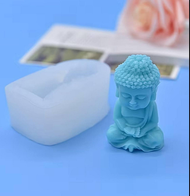 Силиконовая форма Будда – молд для свечей, гипса и декора Киев - изображение 1