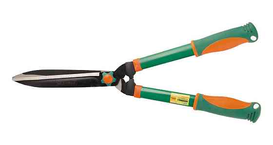 Ножиці для стрижки чагарників MASTERTOOL 620 мм прямі тефлонові леза з двокомпонентними ручками 14-6132 Ровно