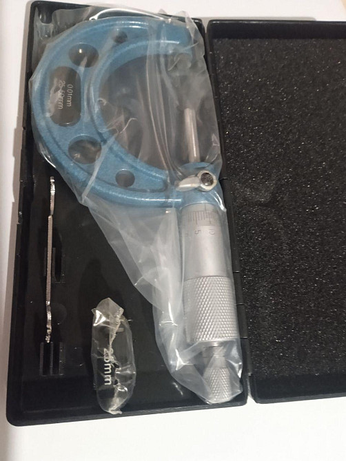 Мікрометр гладкий МК 25–50 мм — прецизійний вимірювальний інструмент для точних зовнішніх вимірів металу Харків - фото 7