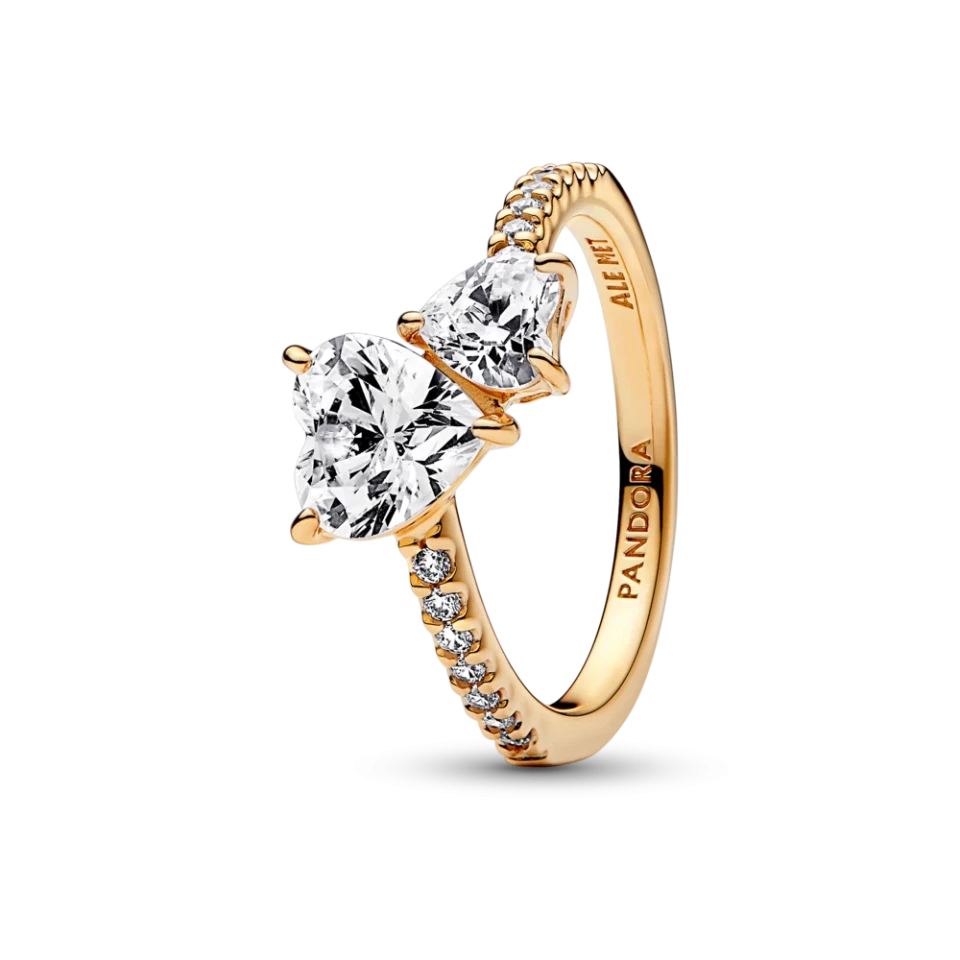 Срібне кільце Пандора "Два серця" 58 MasterSem Київ - фото 1