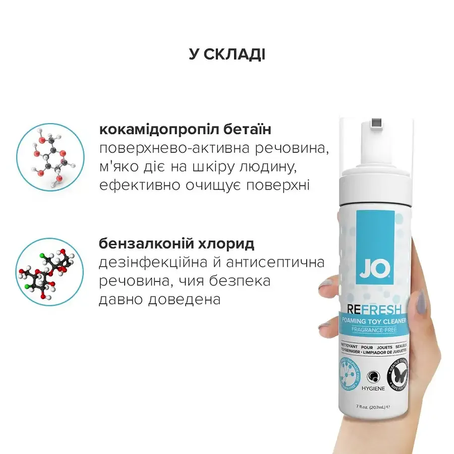 М’яка пінка для очищення іграшок System JO REFRESH (207 мл) дезінфікує, проникає глибоко Львів - фото 5