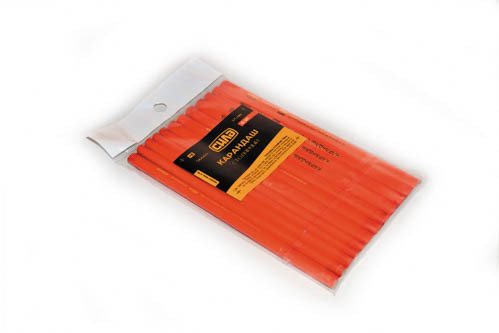 Карандаш столярный 175мм (набор 12шт) СИЛА Ровно - изображение 1