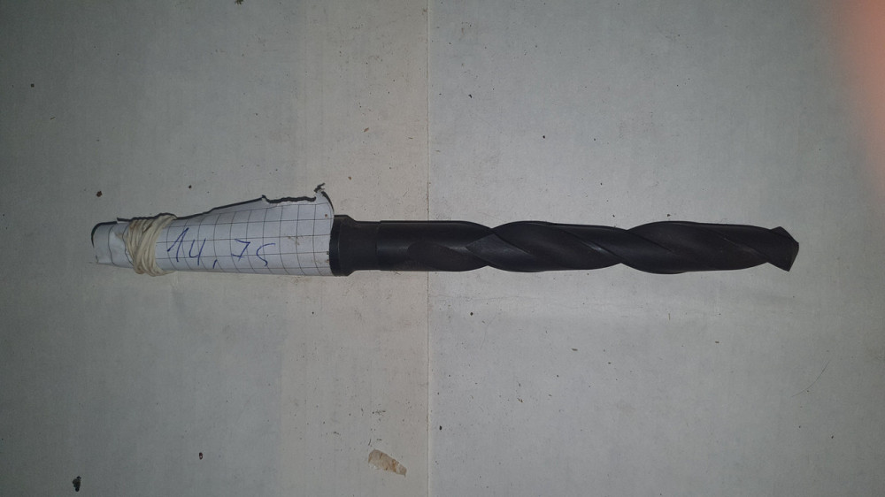 Сверло с коническим хвостовиком 14.75 мм. HSS. СССР. Харьков - изображение 1