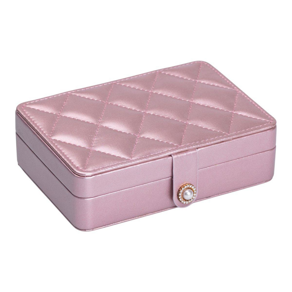 Скринька для прикрас з еко шкіри 16×11×4.7 см органайзер для ювелірних виробів HP-5-30PP Київ - фото 5