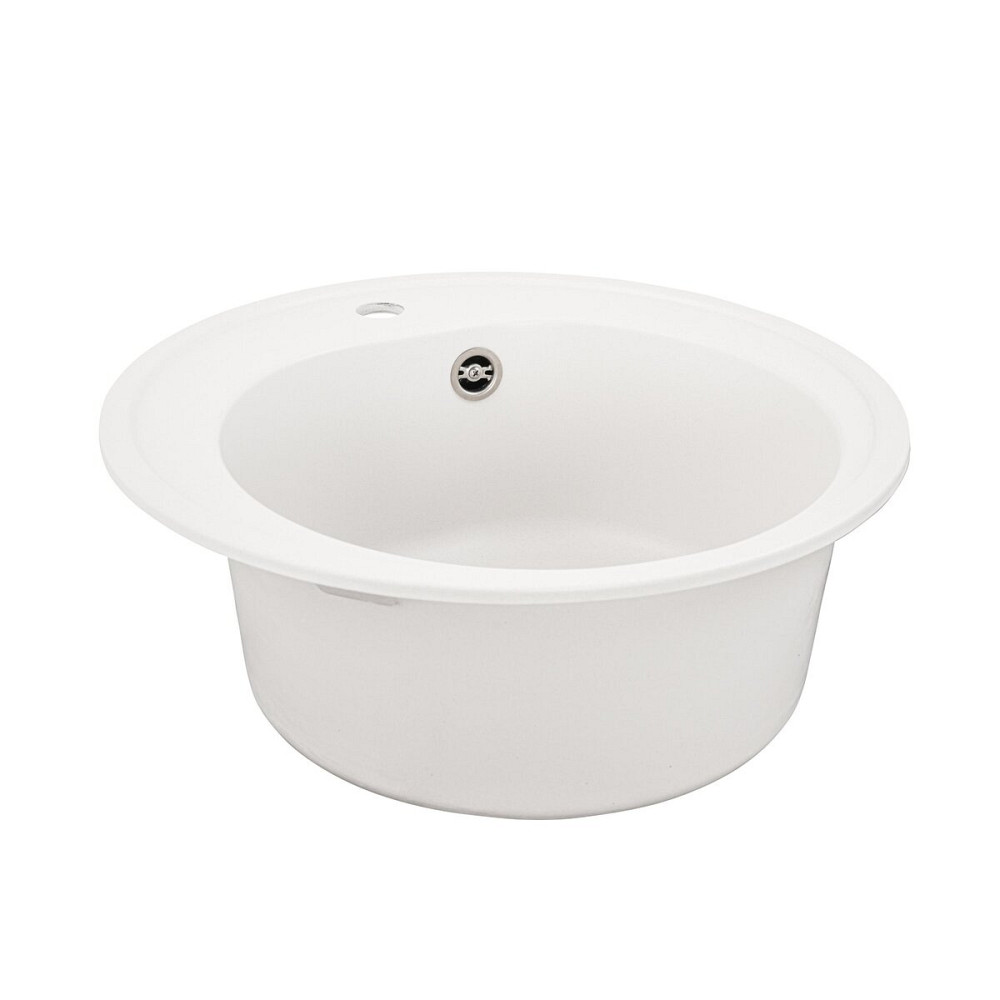 VALESO Гранітна мийка для кухні VALESO LUNA 510 матова Білосніжна Киев - изображение 4