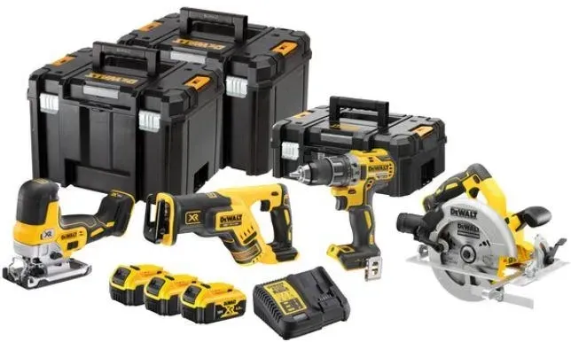 Dewalt Akumulatorowy Zestaw Combo Dcd791 + Dcs335 Dcs570 Dcs367 18V Xr 3X5,0Ah Li-Ion 3 Kufry Tstak DCK480P3TQW Київ - фото 1