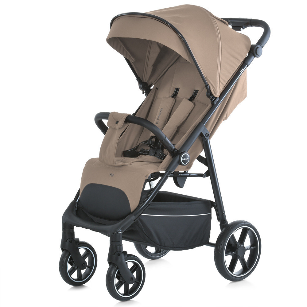 Коляска дитяча прогулянкова El Camino з москітною сіткою та чохлом на ніжки Бежева (ME 1113-2) Чернигов - изображение 1