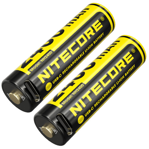 Комплект аккумуляторов Li-Ion AA Nitecore NH2400 1.5V 2400mAh USB Type-C защищенный (2 шт.) Винница