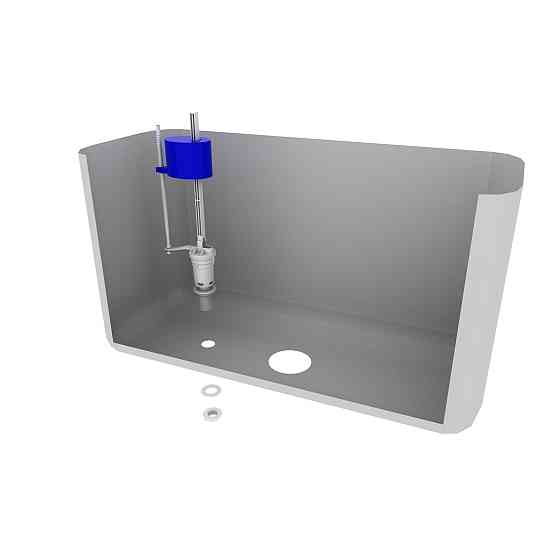 Клапан заповнення  бачка унітазу OPTIMUM з нижн підведенням та пласт. різьбою 1/2″ OPTI 0107 Киев