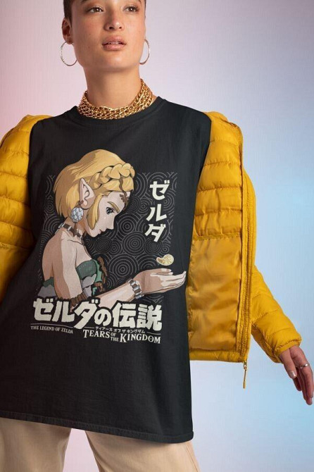 Футболка мужская аниме Легенд Зелда Линк То оверсайз (S/M/L) Черний AnimeJ0973 Днепр - изображение 3