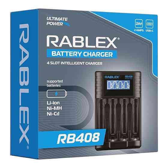 Зарядное устройство Rablex RB408 на 4 AA/AAA R3/R6 1.2V 3.7V Днепр