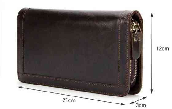 Клатч мужской с ремнем Vintage 14679 Коричневый Киев