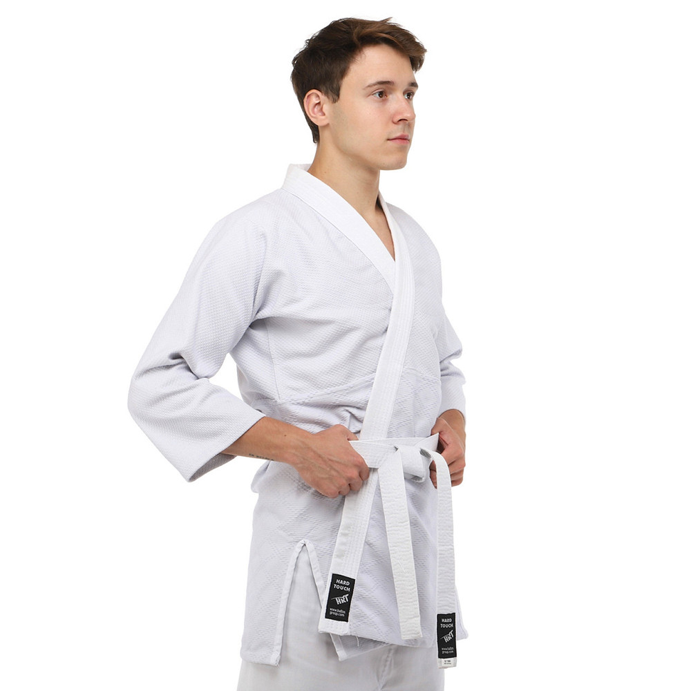 Кімоно для дзюдо HARD TOUCH CO-8917 розмір 120-190 см білий Спортивна форма Київ - фото 4