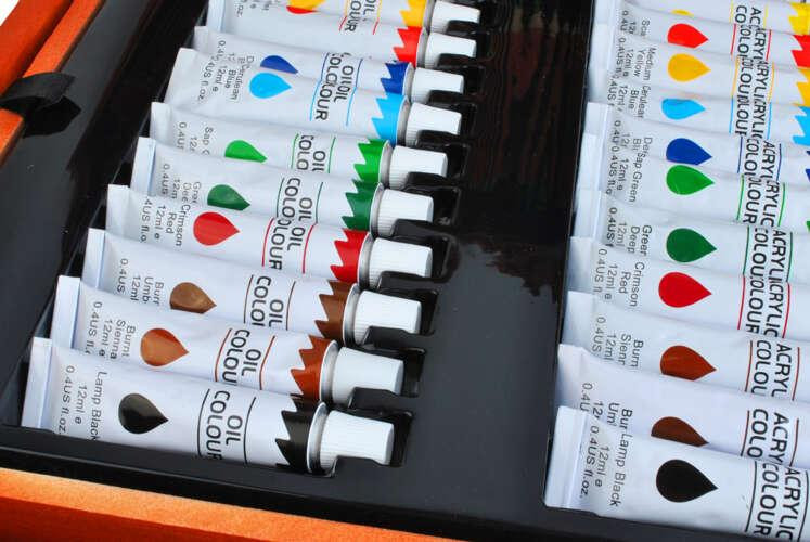 Большой Набор для рисования 174 элемента в деревянном чемодане Maaleo (6004) Нововолынск - изображение 6