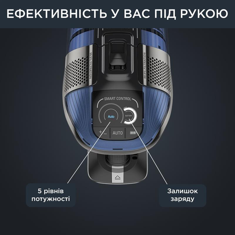 Аккумуляторний пилосос Rowenta X-Force Flex 12.60 Aqua RH98C0WO чорний/синій Харків - фото 19