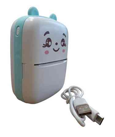 Термопринтер дитячий бездротовий Cat Ears 8499, біло-синій Винница