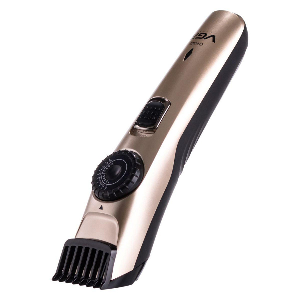 Машинка для стрижки волосся та бороди  на акумуляторі з насадками Золотистий VGR V-031 Київ - фото 4