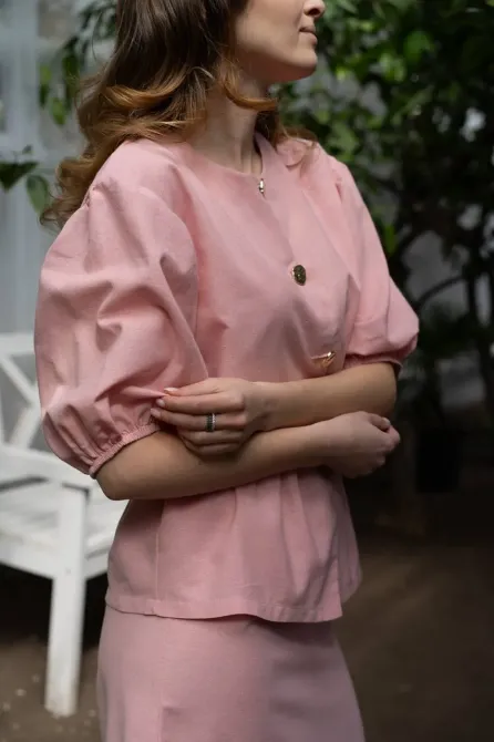 Женский льняной костюм двойка - стильный летний комплект - стильный летний комплект Одесса - изображение 14