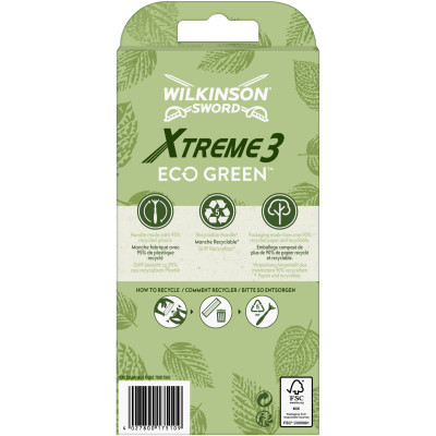 Бритва Wilkinson Sword Xtreme3 Eco Green 4 шт. (4027800175000) Винница - изображение 4