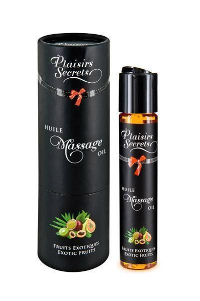 Масажна олія Plaisirs Secrets Exotic Fruits (59мл) з афродизіаками їстівна, подарункове паковання Sex Aura Київ - фото 1