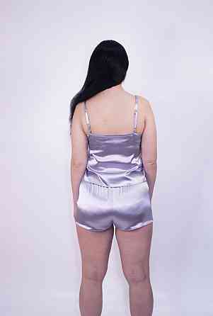 Пижама женская атласная Серый XS Харьков