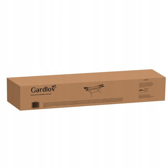 Садовый гамак двухместный 200х150 см с каркасом и чехлом Gardlov (25466) Нововолынск - изображение 9