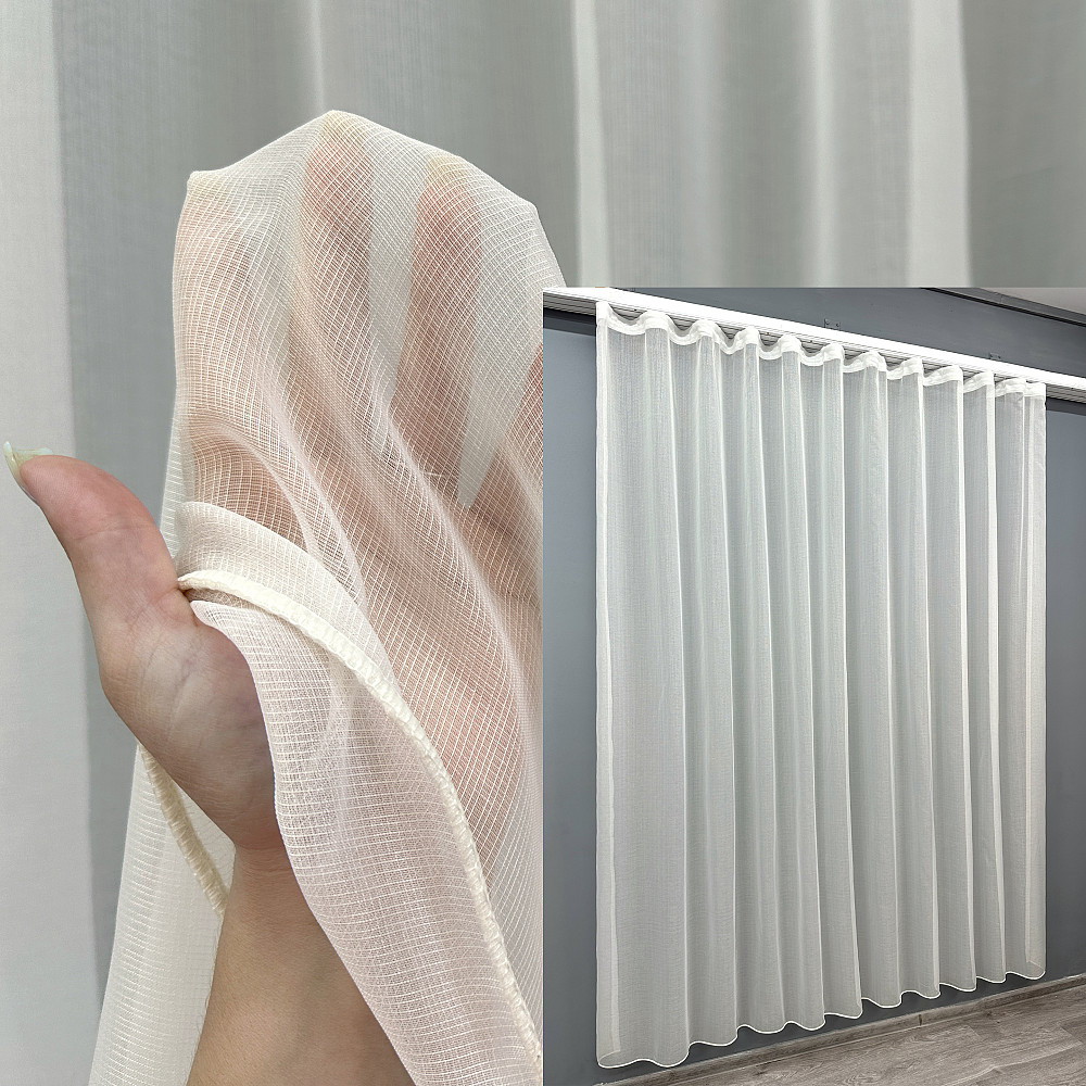 Тюль VR-Textil Нейлоновая Молочный 300х250 см (40-126) Киев - изображение 1