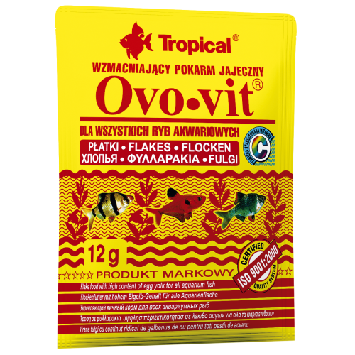 Сухой корм Tropical Ovo-Vit для всех аквариумных рыб, 12 г (хлопья) Киев - изображение 1