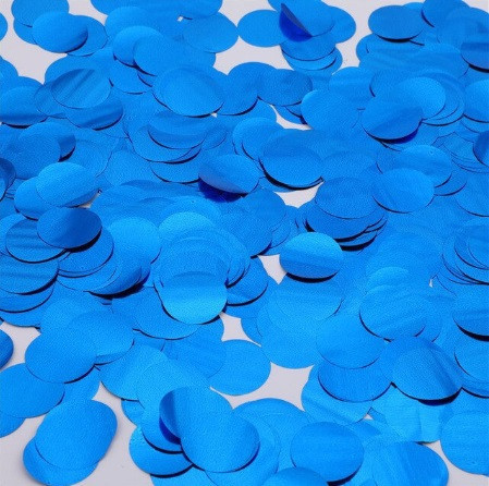 Конфетті кружечки із фольги 10 г 25 мм синій Київ - фото 2