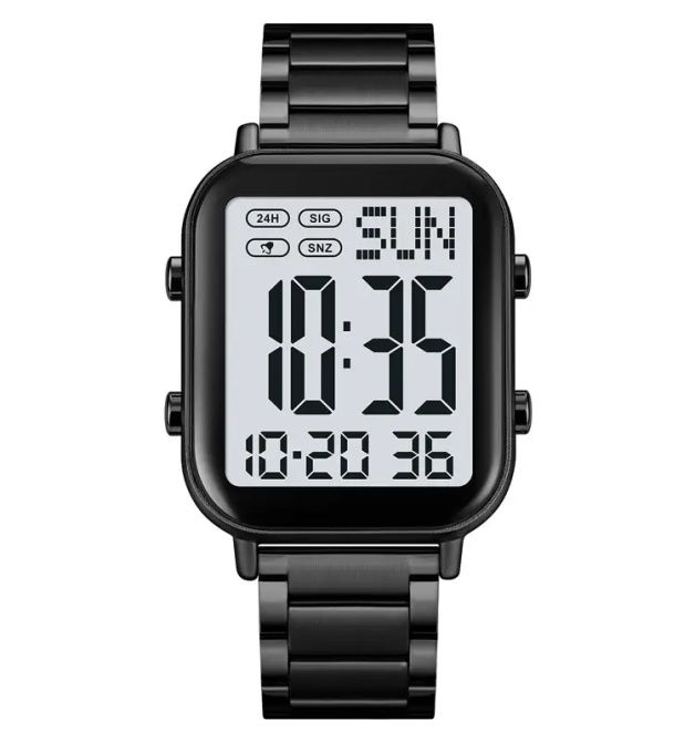 Мужские наручные часы Skmei 2259 (Черные с белым) Винница - изображение 2