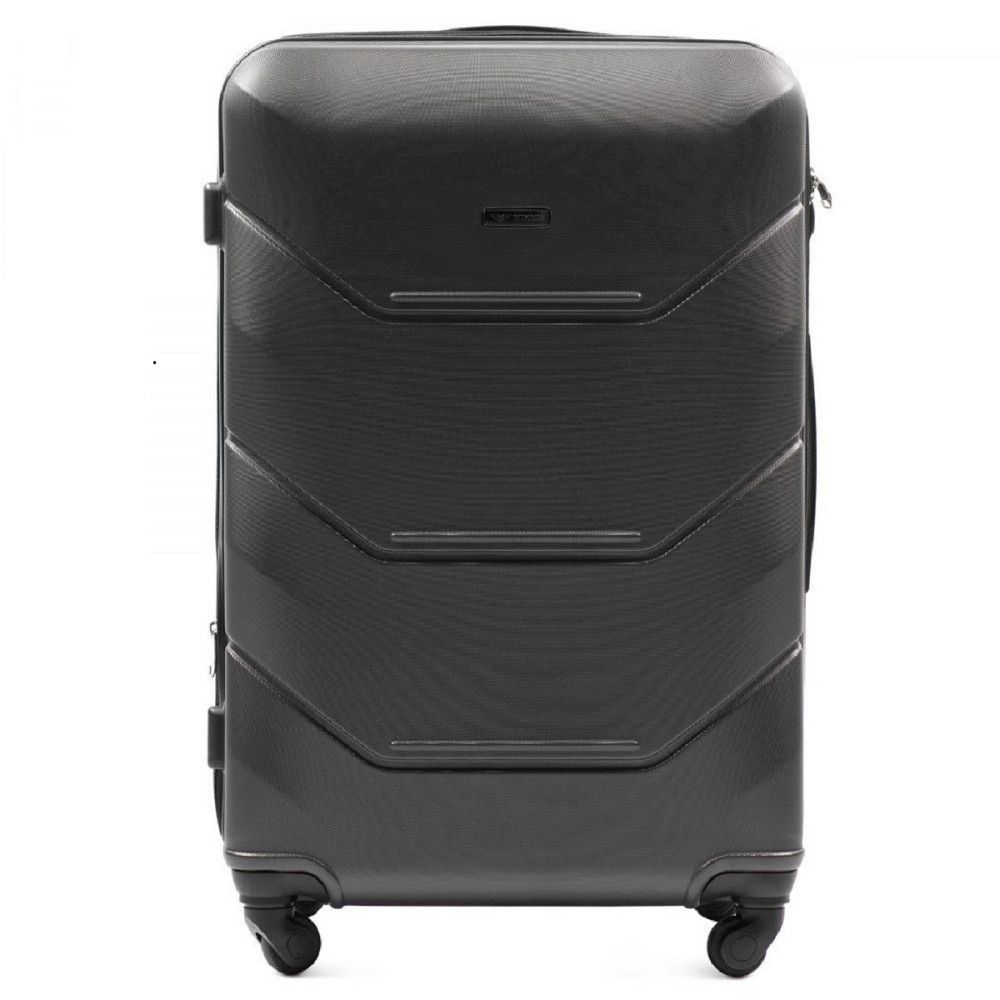 Валіза пластикова WINGS 147 велика 75 см графіт Київ - фото 2