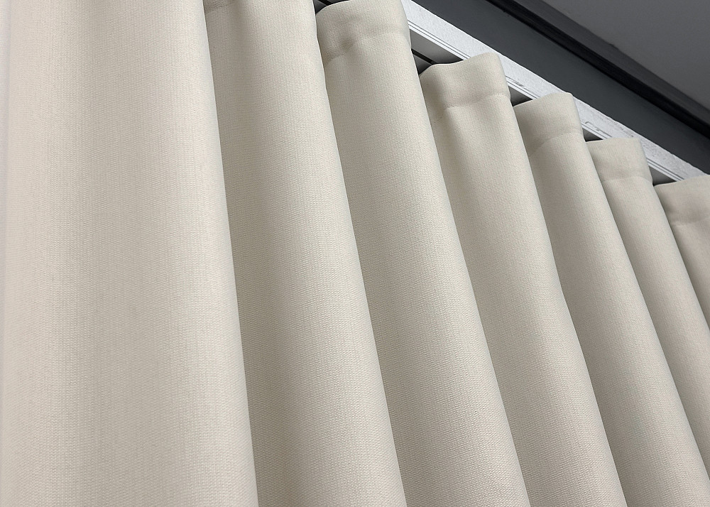Двостороння шторна тканина блекаут з лляною фактурою, колекція “Scandi” колір таш 1902ш Київ - фото 5