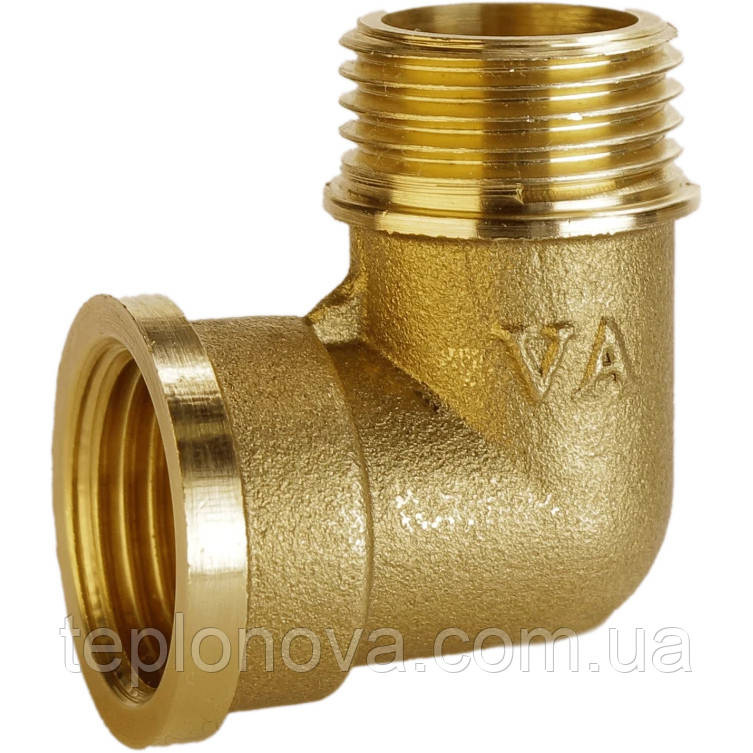 Косинець латунний 3/4| ВР х 3/4| НР штампований А0120-1А VA Чернівці - фото 1