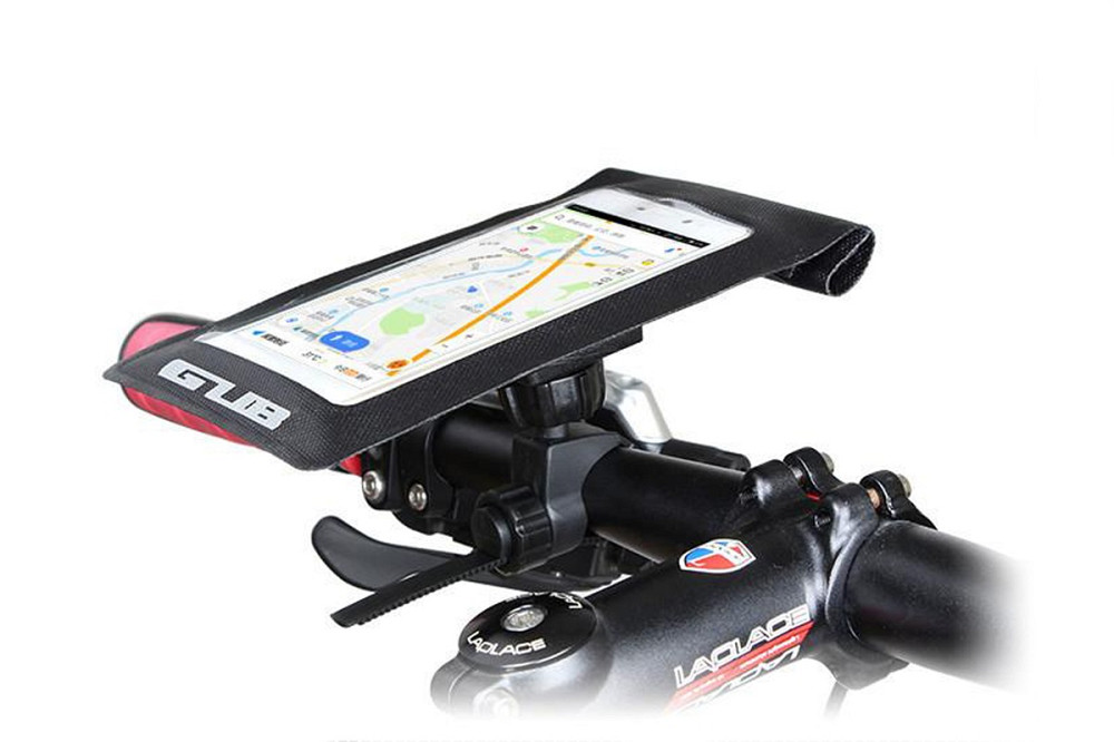 Тримач-чохол телефону 175х108мм на кермо, Ziplock, сенсорна плівка, вологозахисний, швидкознімний, регульований, чорний GUB 919 Київ - фото 2