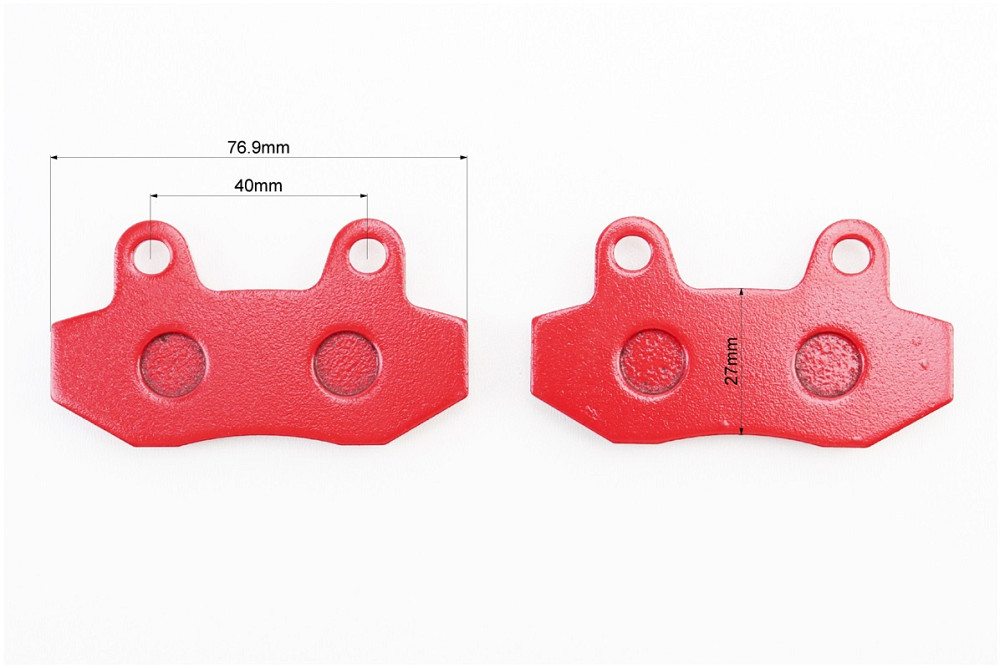 Гальмівні колодки (дискові) Viper-F5 (передні) к-кт червоні Київ - фото 2