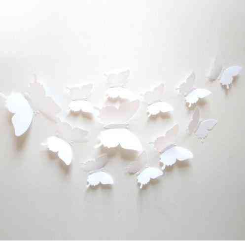Метелики для декору 12 штук білий Київ