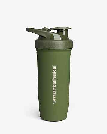 Шейкер спортивний SmartShake металевий Reforce Stainless Steel 30oz/900ml Army Green Луцк