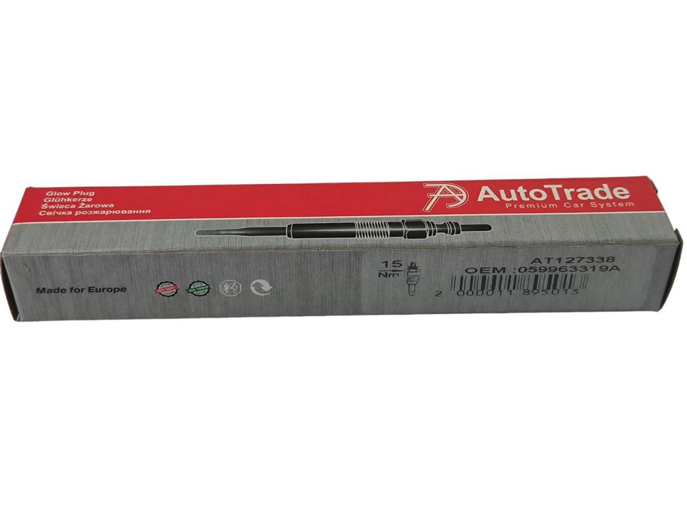 Свеча Audi A4 B5,B6,B7,Шкода Superb I,Passat B5.5 2.5 TDI (12V) накала Мукачево - изображение 2