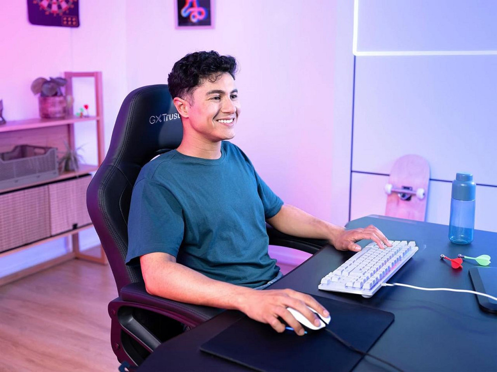 Игровая клавиатура Trust GXT 833W Thado TKL компактная белая QWERTY (английский), RGB-подсветка, Anti-Ghosting Киев - изображение 7