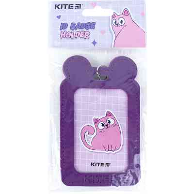 Бейдж Kite вертикальний на шнурку, фіолетовий (K24-296-1) Вінниця