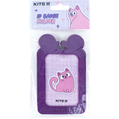 Бейдж Kite вертикальный на шнурке, фиолетовый (K24-296-1) Винница - изображение 4